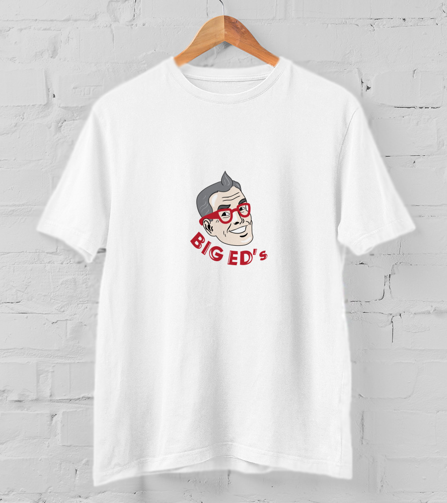 BIG ED's Retro Character With Red Glasses T-Shirt