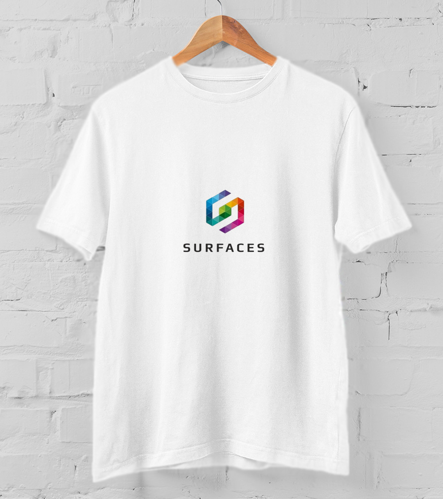 Surfaces Hexagonal Rainbow Geometric T-Shirt