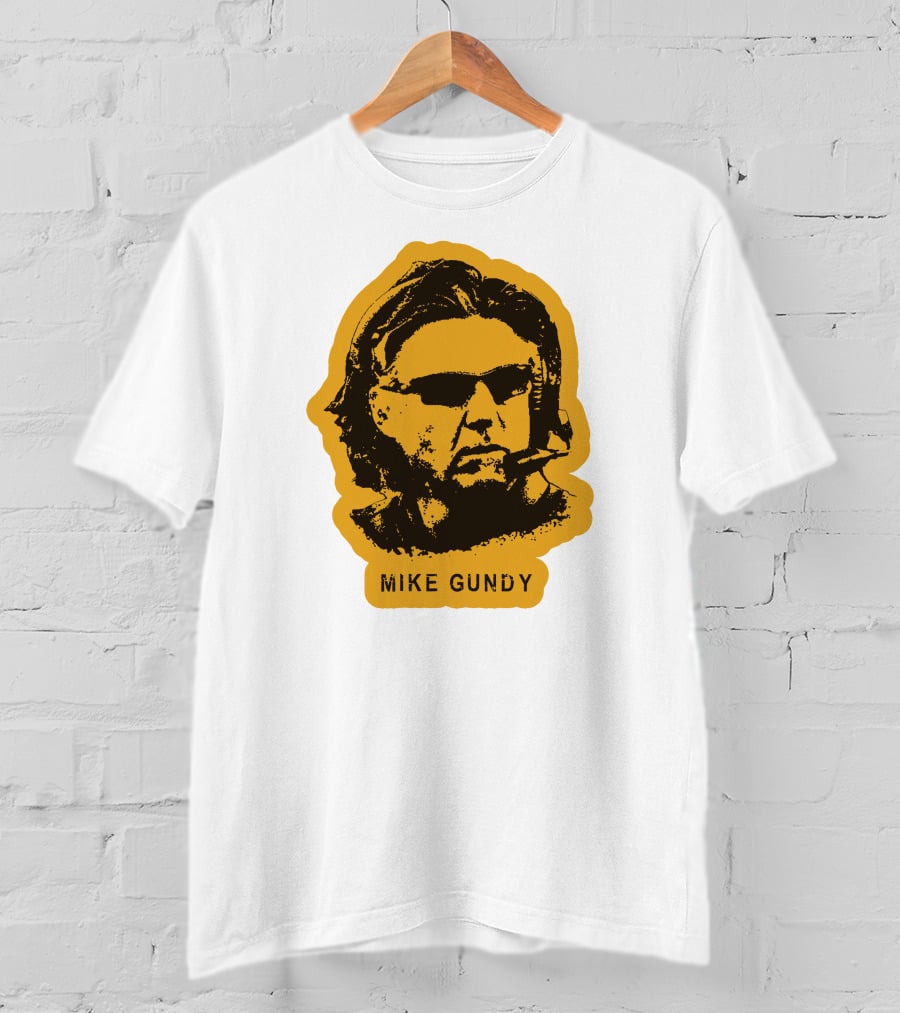Mike Gundy Head Coach Silhouette With Sunglasses And Headset T-Shirt