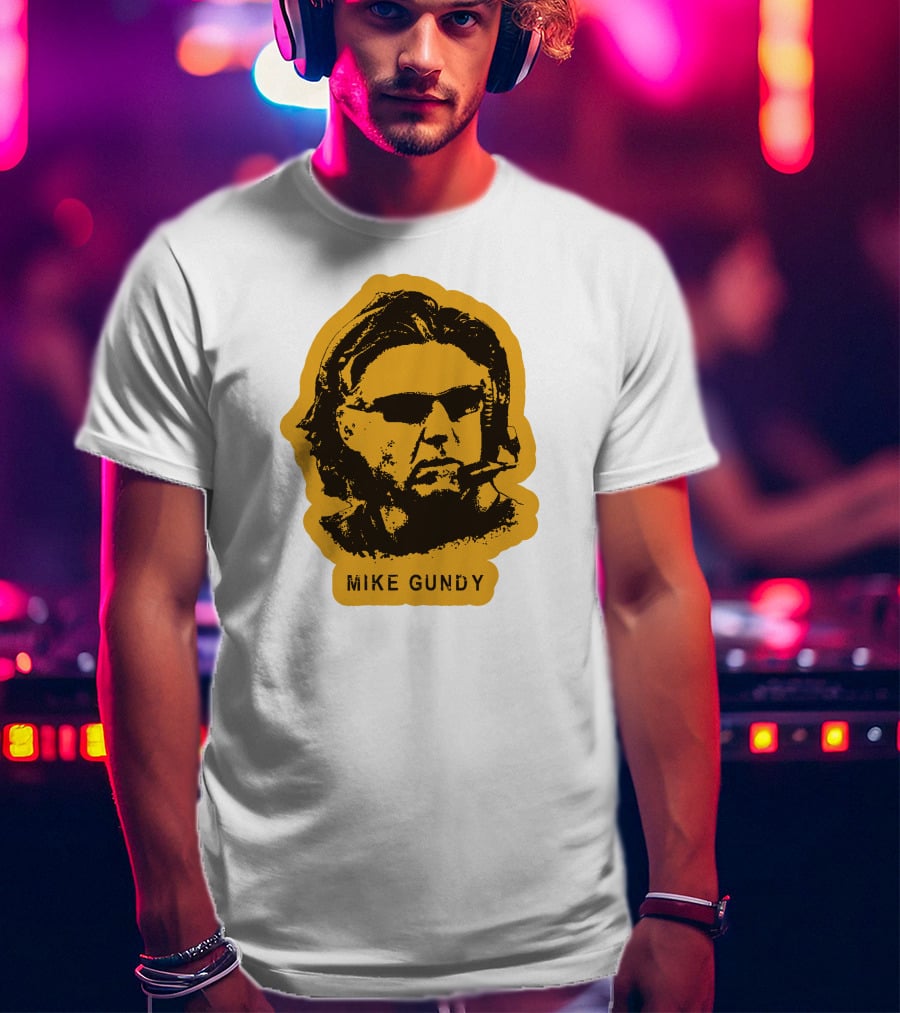 Mike Gundy Head Coach Silhouette With Sunglasses And Headset T-Shirt