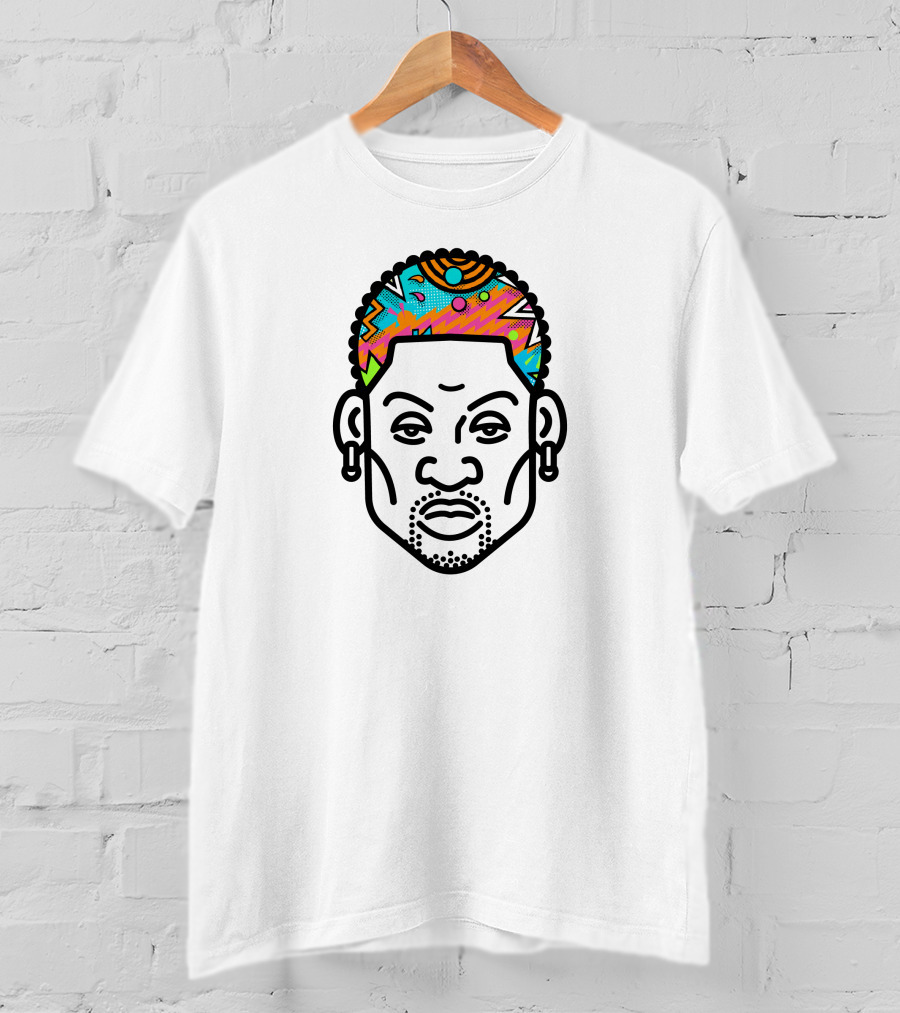 Dennis Rodman Colorful Hair T-Shirt