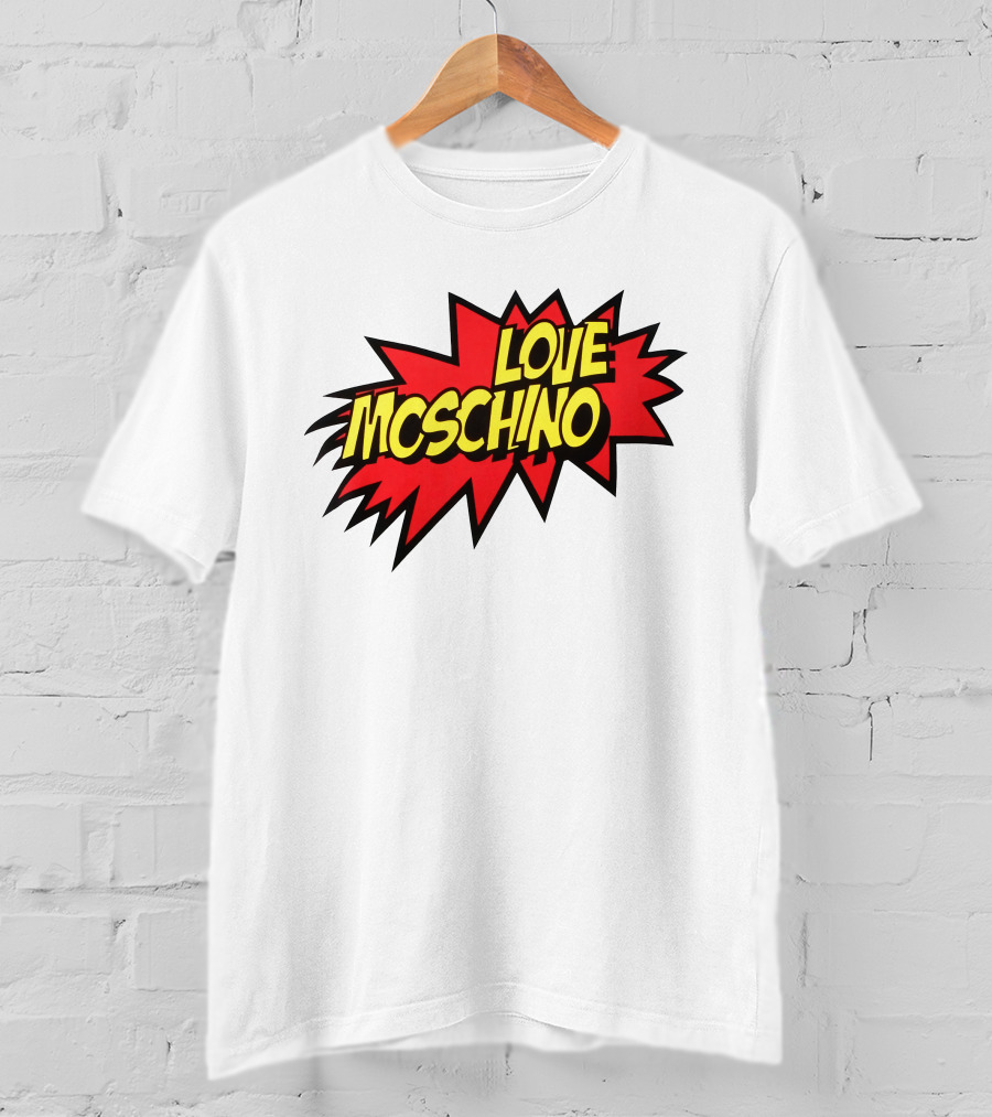 Love Moschino Comic Book Style Burst T-Shirt