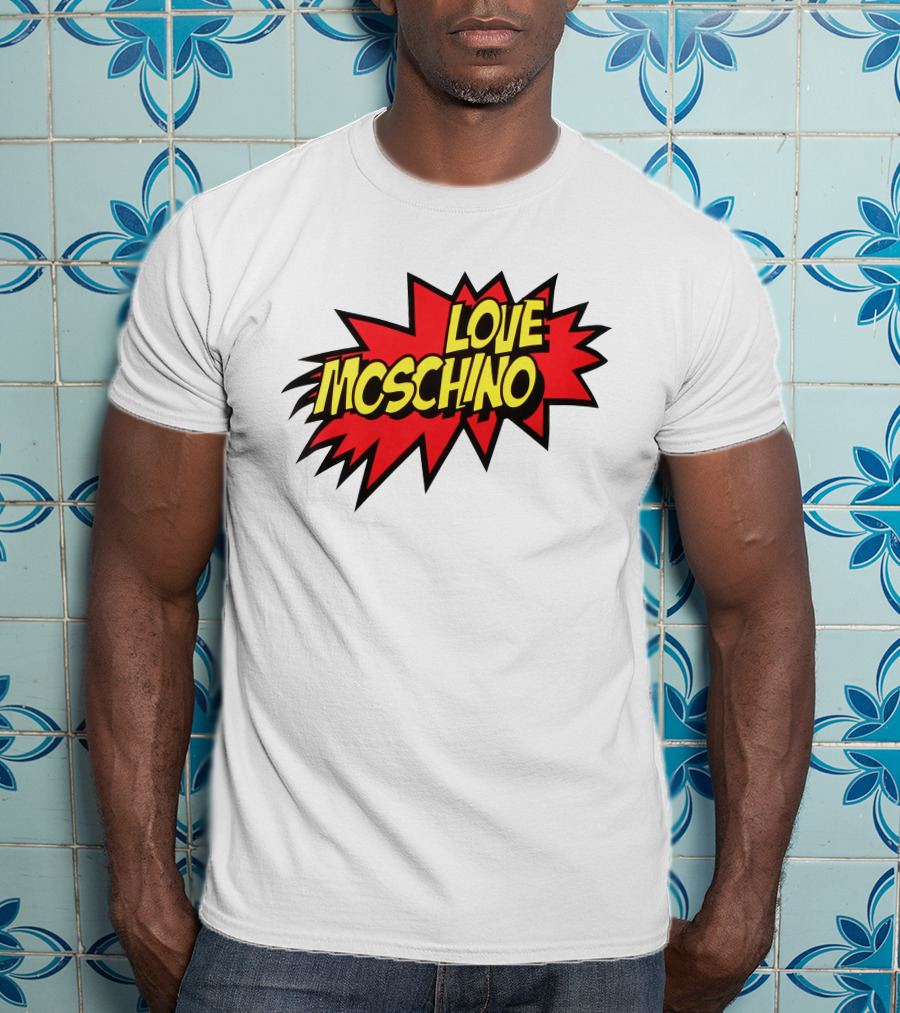 Love Moschino Comic Book Style Burst T-Shirt
