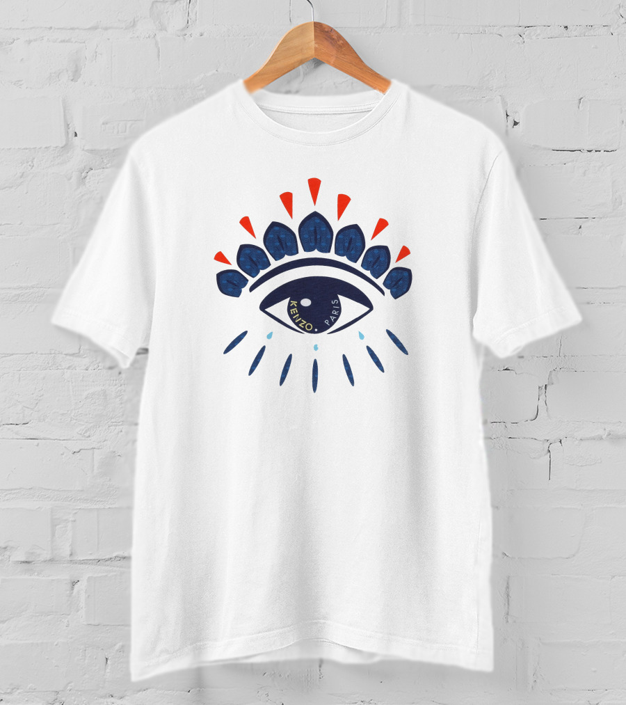 Kenzo Eye Paris Bold Graphic Motif T-Shirt