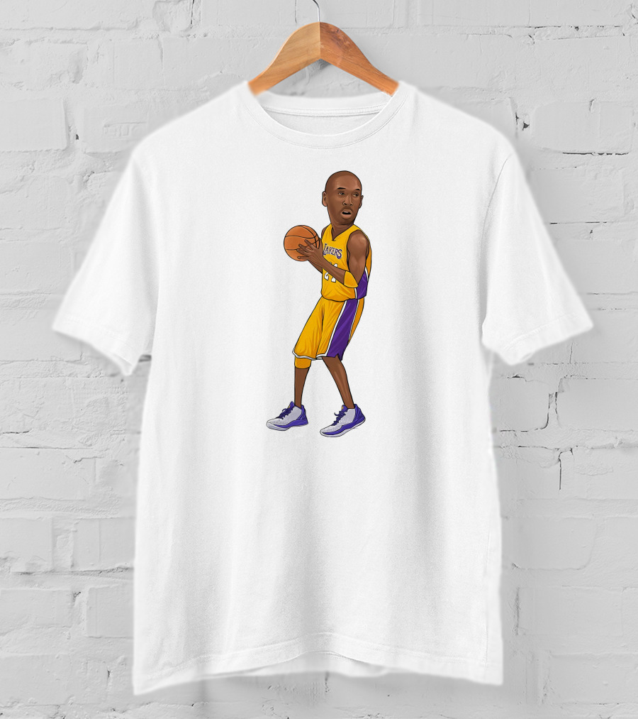 Lakers Kobe Basketball Player In Action T-Shirt