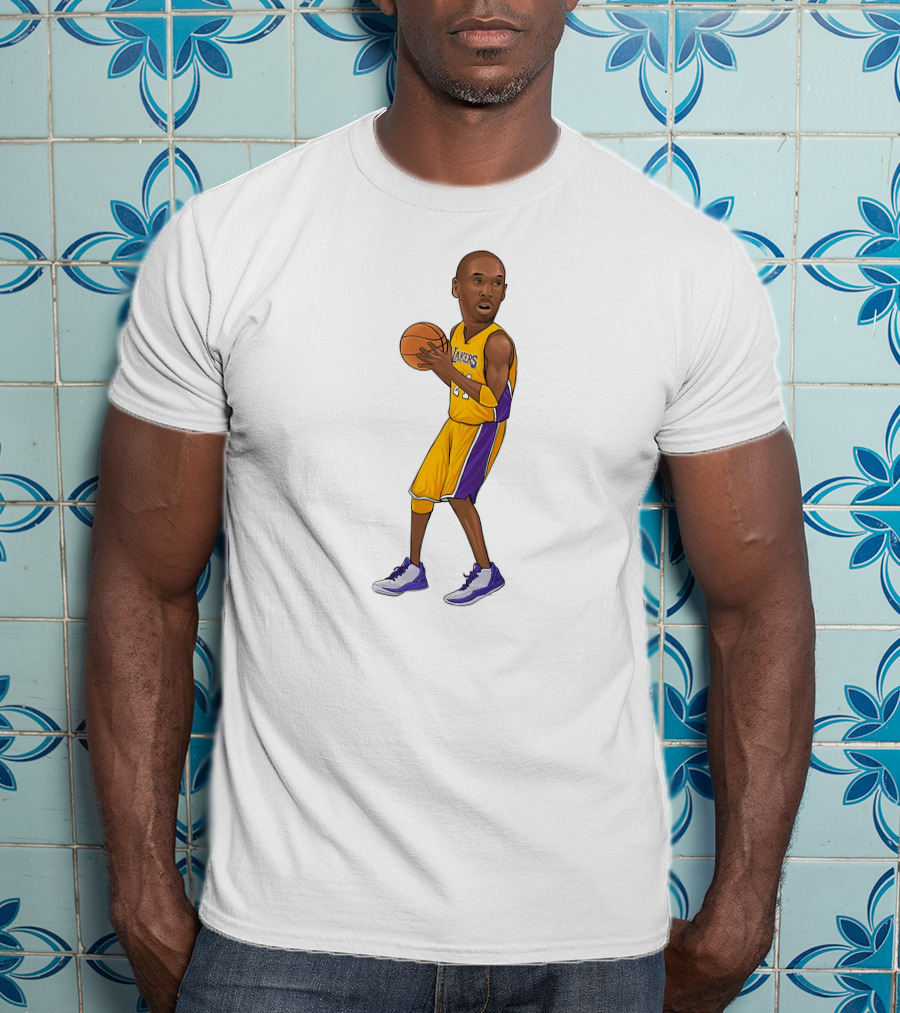Lakers Kobe Basketball Player In Action T-Shirt