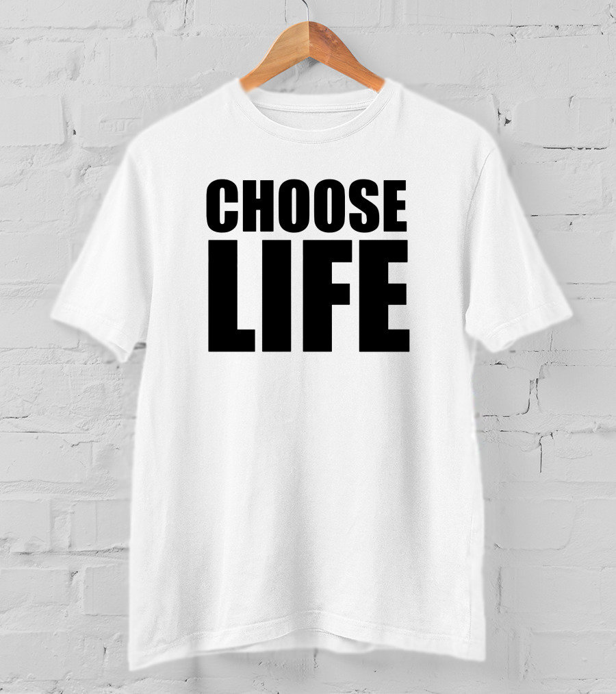 Choose Life Slogan Iconic T-Shirt