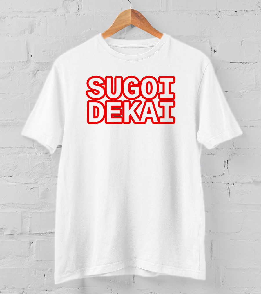 Sugoi Dekai Text Design Uzaki-chan Wa Asobitai Anime Reference T-Shirt