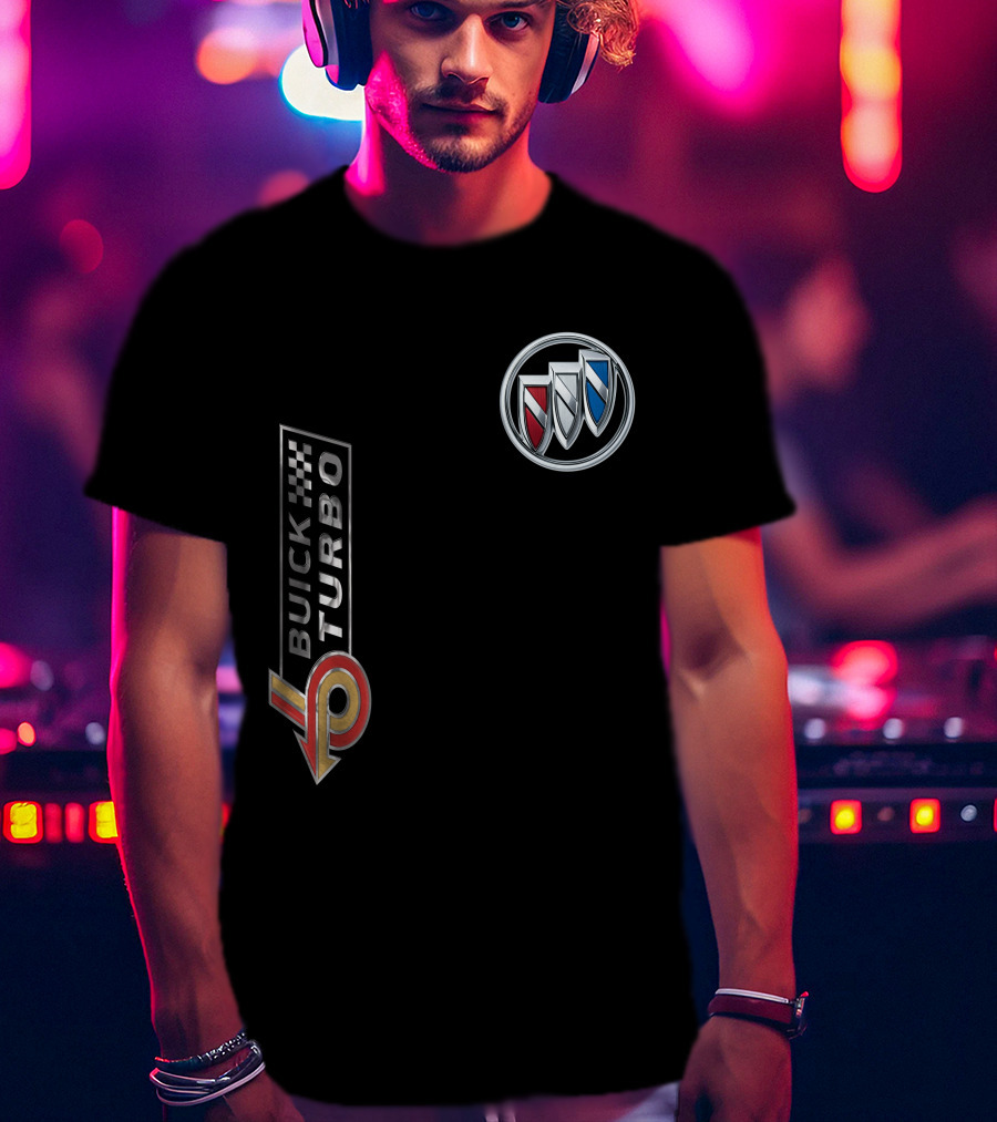 BUICK TURBO Logo With Tri-Shield Emblem T-Shirt
