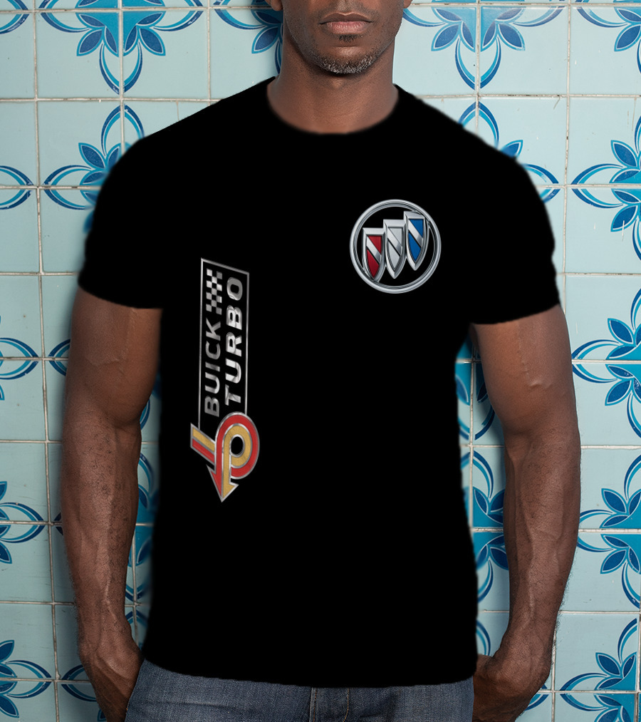 BUICK TURBO Logo With Tri-Shield Emblem T-Shirt
