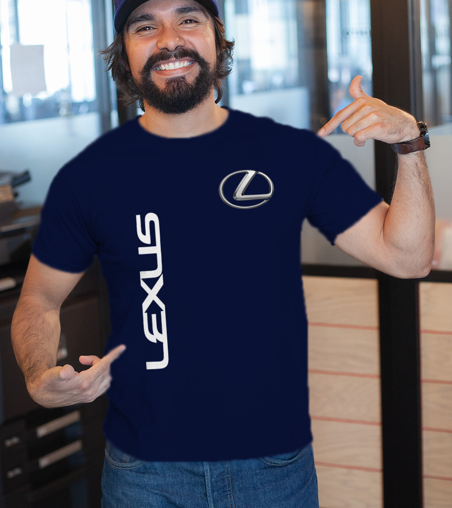 LEXUS Logo Icon Blue Background T-Shirt