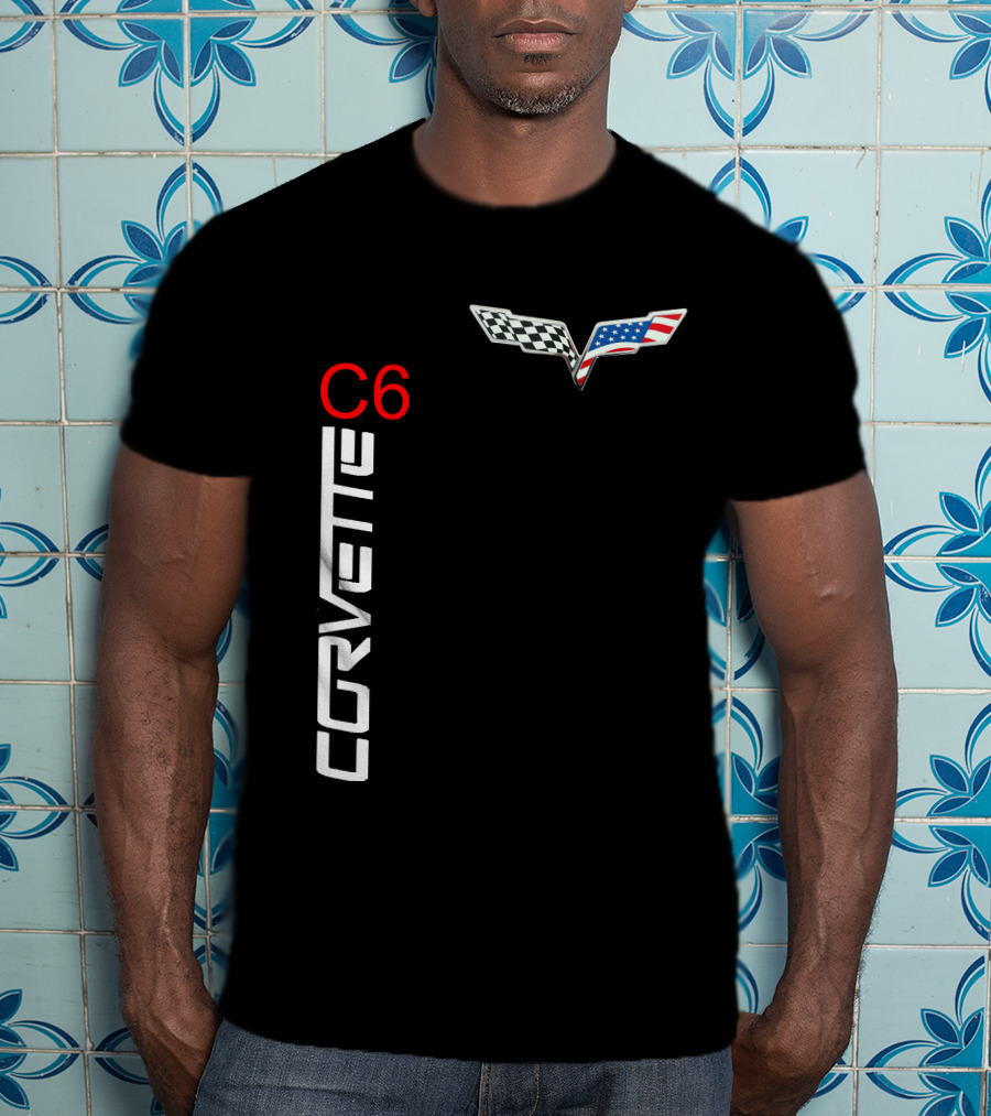 CORVETTE C6 Racing Flag T-Shirt