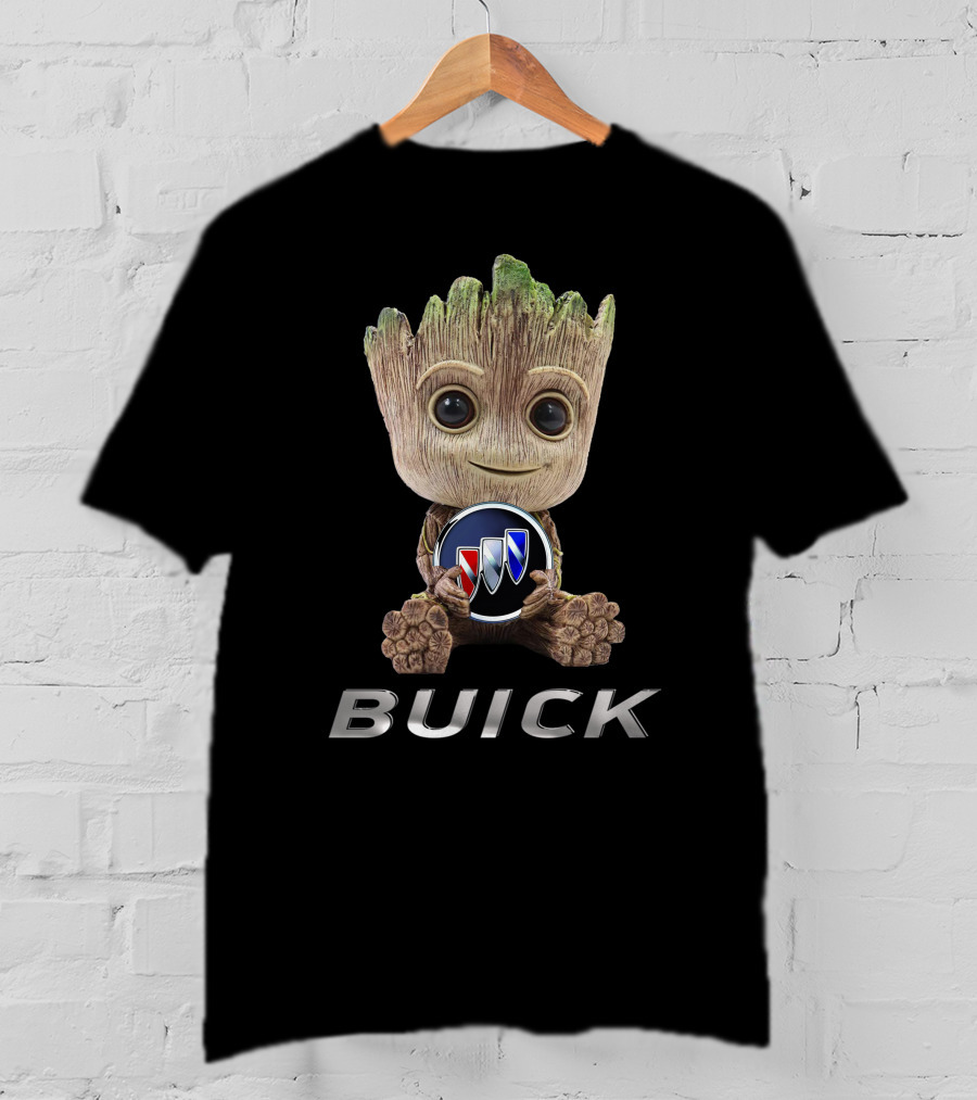 BUICK Baby Groot Holding Emblem T-Shirt