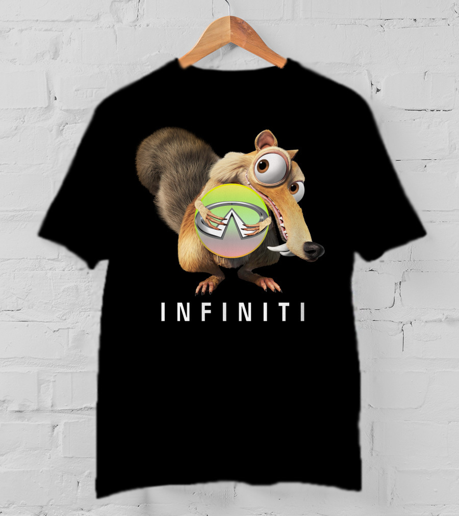 INFINITI Scrat Holding Green Sphere T-Shirt