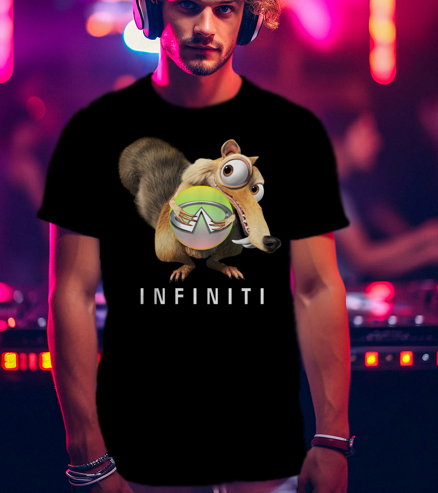 INFINITI Scrat Holding Green Sphere T-Shirt