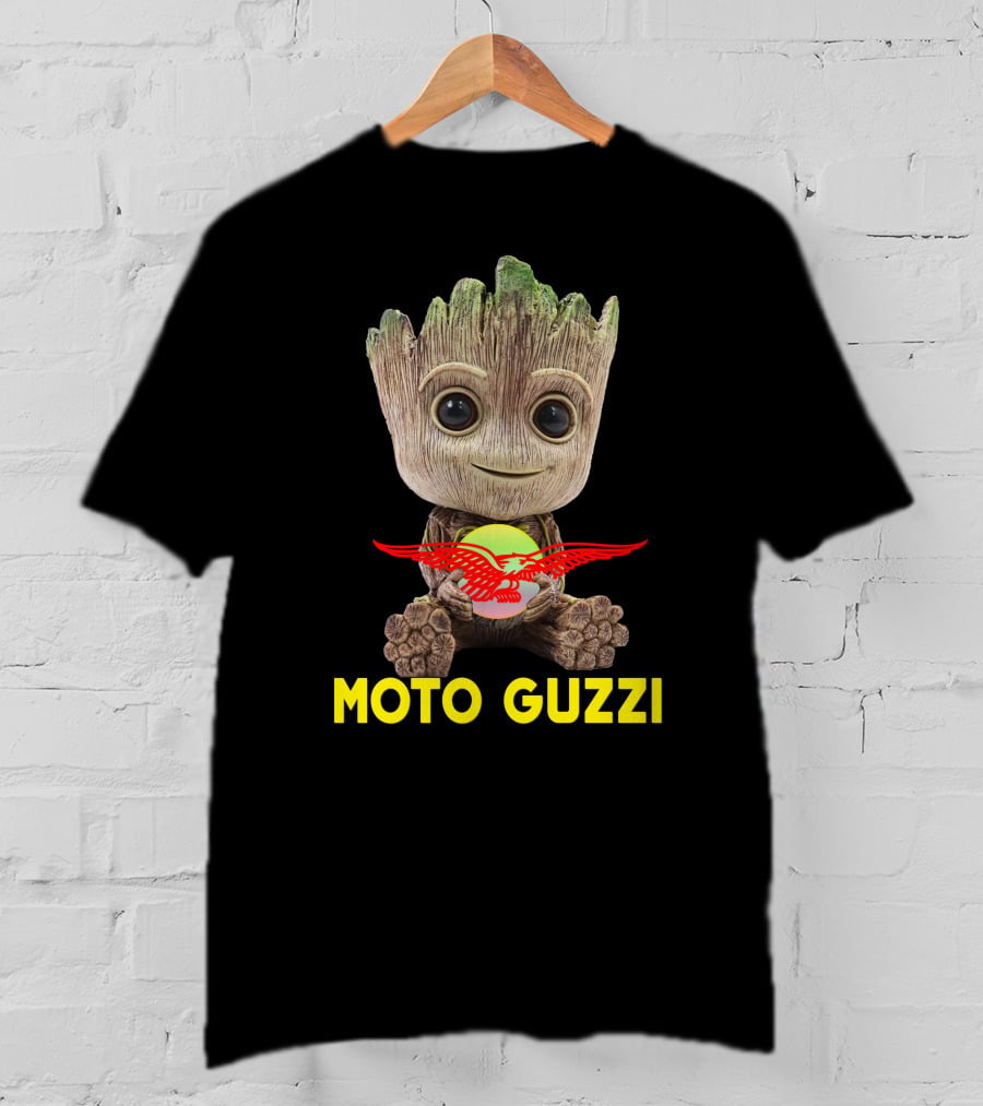 MOTO GUZZI GUZZI Baby Tree Character Holding Red Eagle T-Shirt