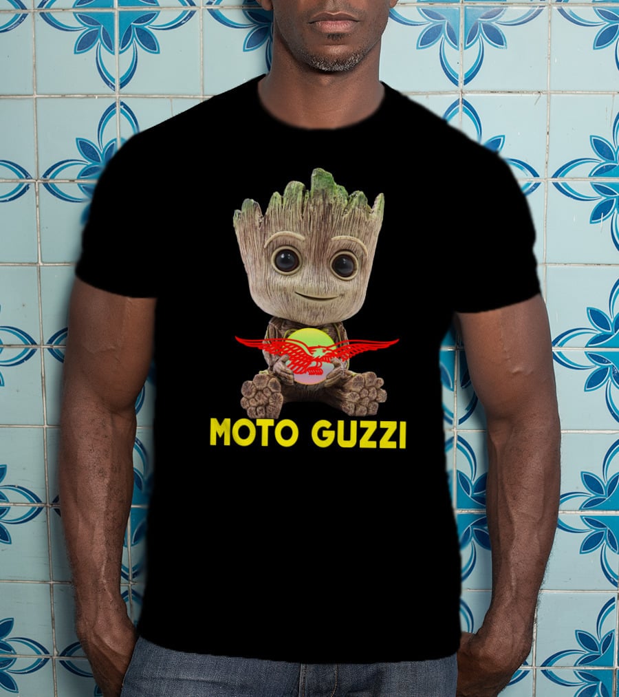 MOTO GUZZI GUZZI Baby Tree Character Holding Red Eagle T-Shirt
