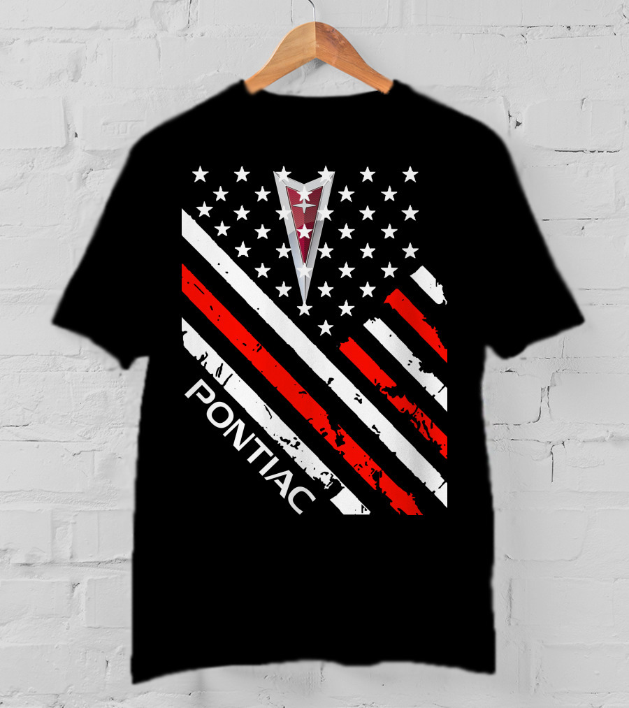 Pontiac Stars Stripes Emblem T-Shirt