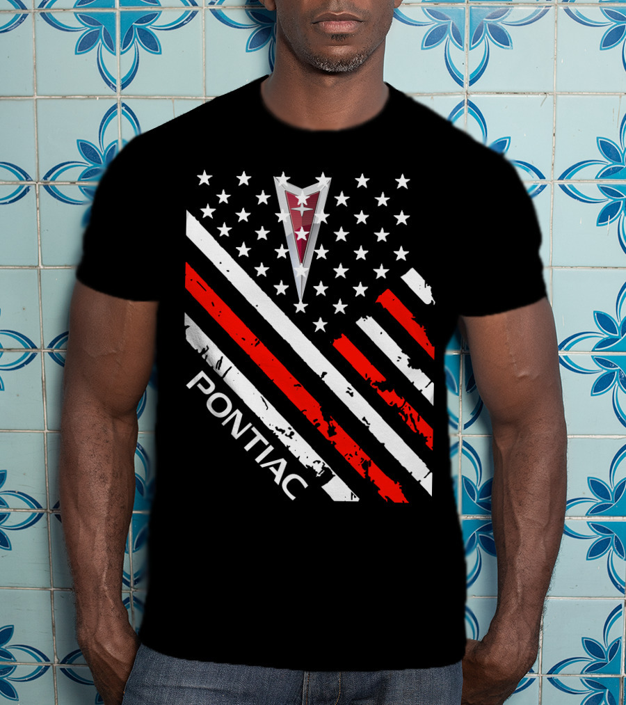 Pontiac Stars Stripes Emblem T-Shirt