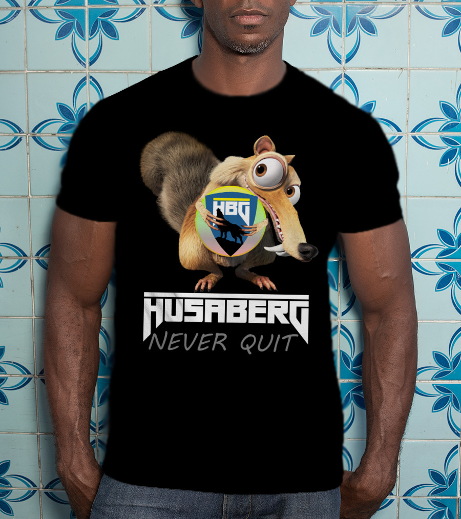 Husaberg Never Quit HBG Ice Age Scrat T-Shirt