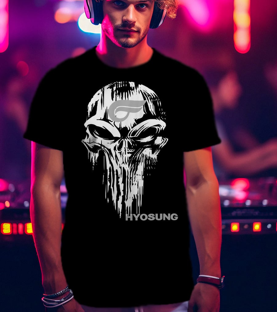 HYOSUNG Skull With Stylized T-Shirt