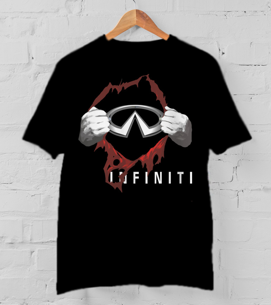 INFINITI Logo Superhero Unveiling Hands T-Shirt