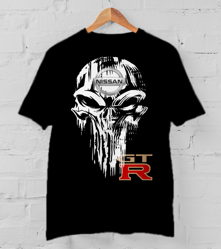 NISSAN GTR Skull Emblem T-Shirt