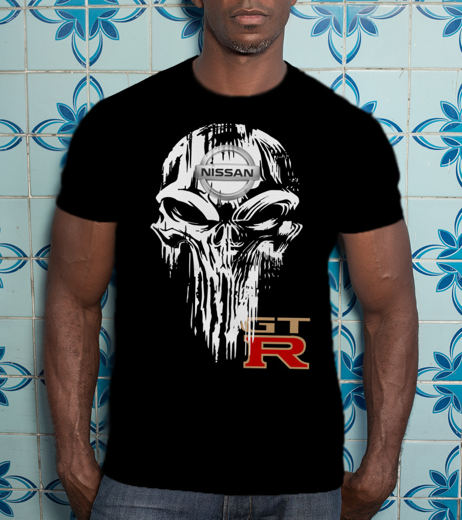 NISSAN GTR Skull Emblem T-Shirt