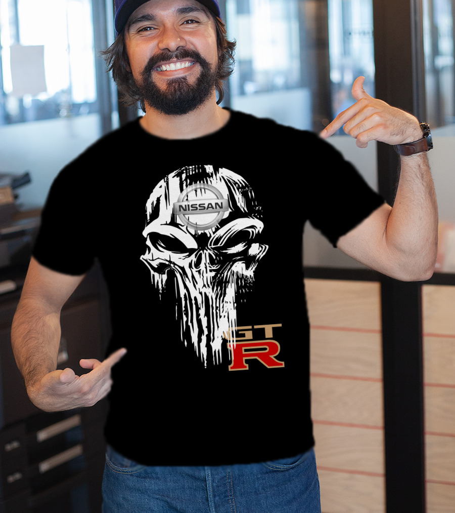 NISSAN GTR Skull Emblem T-Shirt