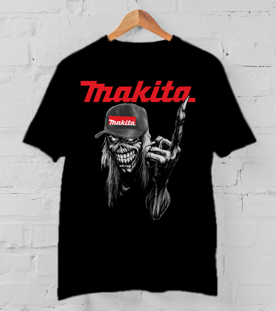 Makita Skeleton Rock Hand Gesture T-Shirt