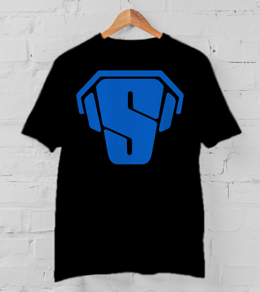 RS Blue Spartan Helmet Emblem T-Shirt