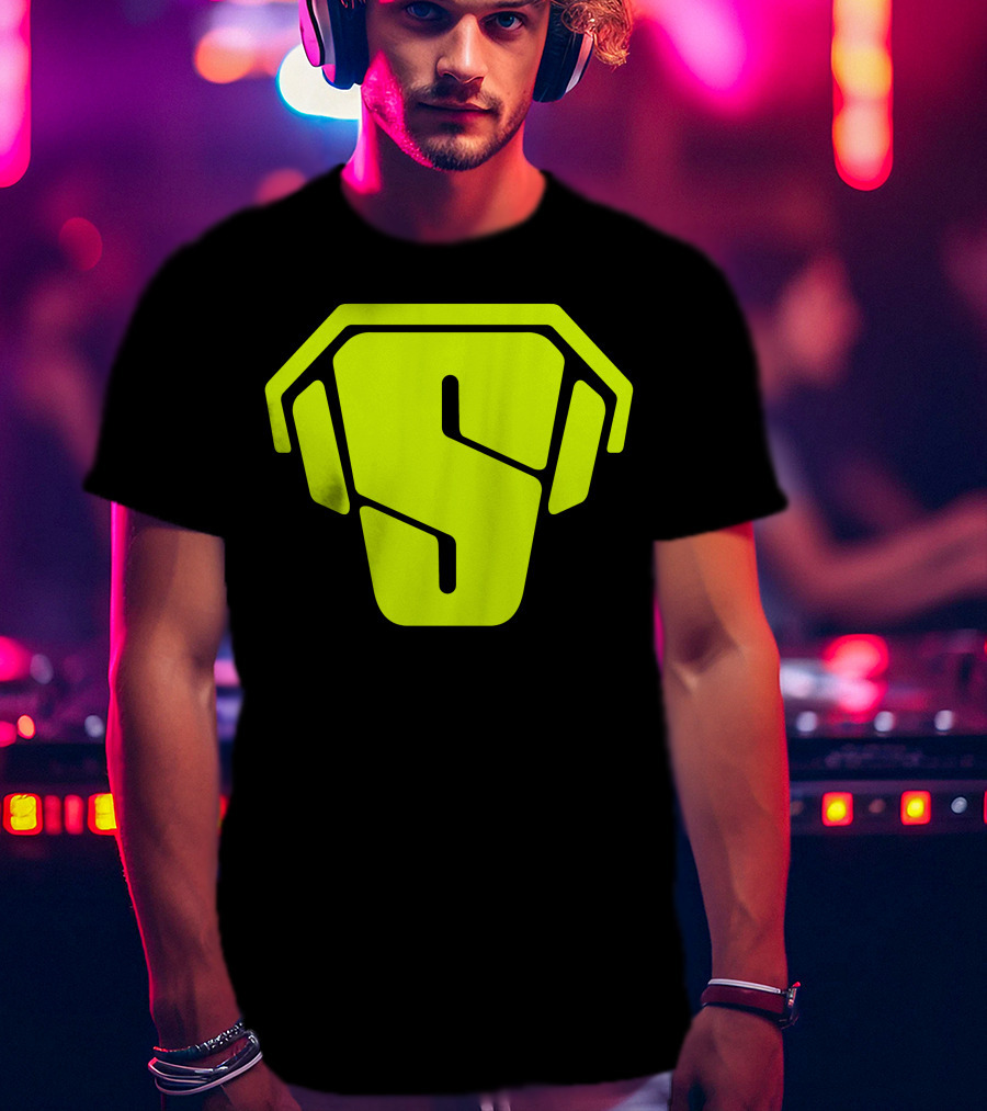 RS Green Iconic Logo S Neon T-Shirt