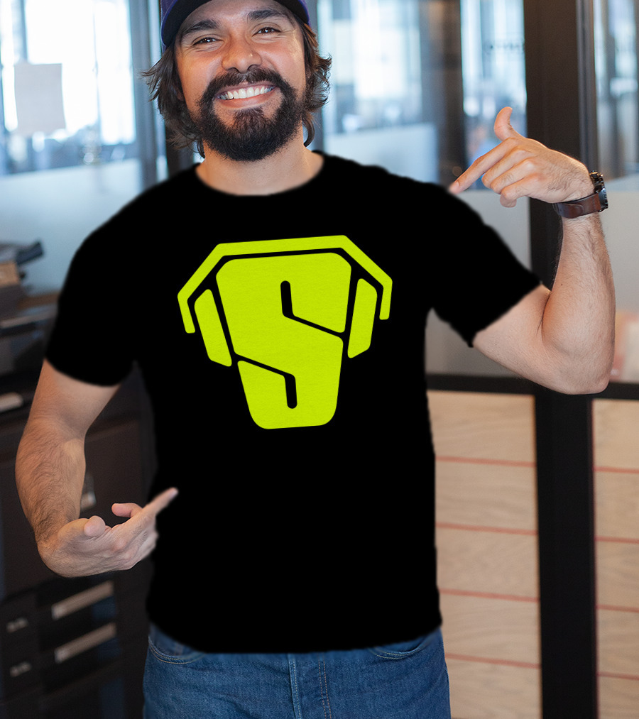 RS Green Iconic Logo S Neon T-Shirt