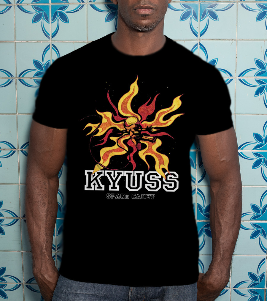 KYUSS Space Cadet Flame Astronaut T-Shirt
