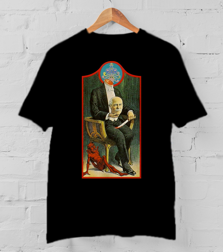 Self Titled 1991 Magical Mystery Surreal Headless Man With Devil T-Shirt