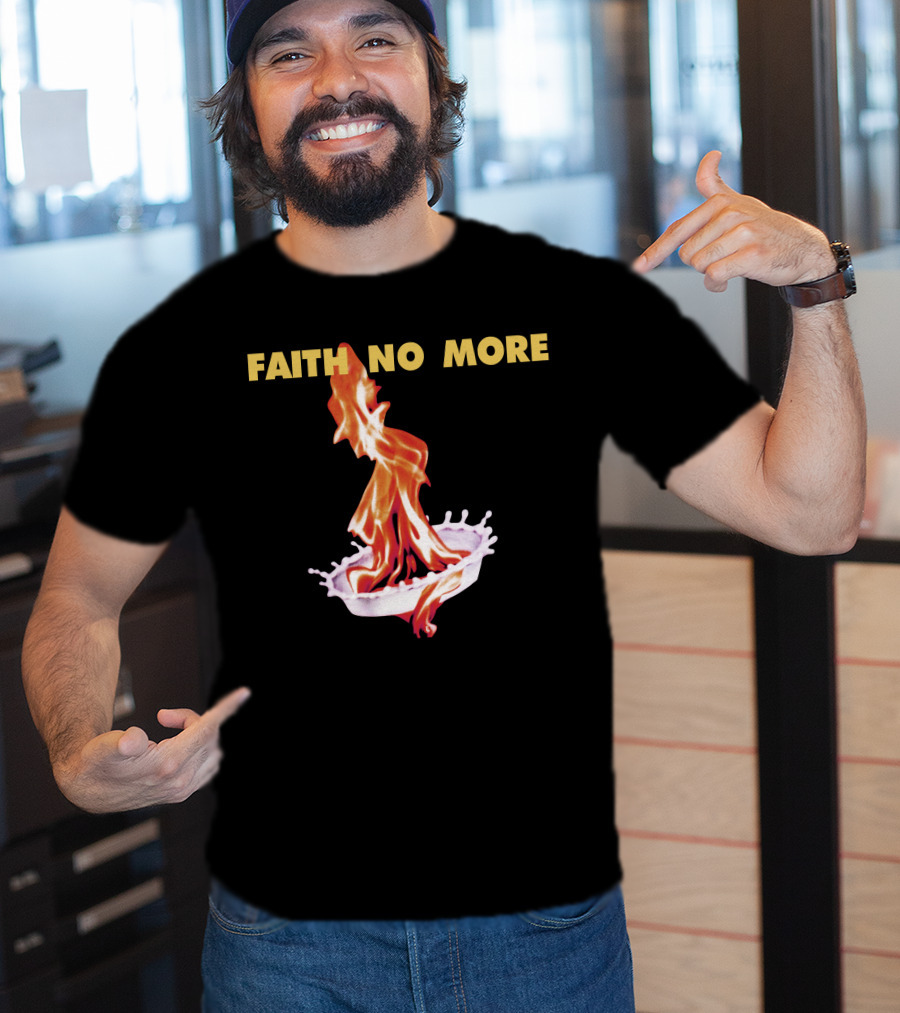Faith No More Flaming Milk Splash T-Shirt