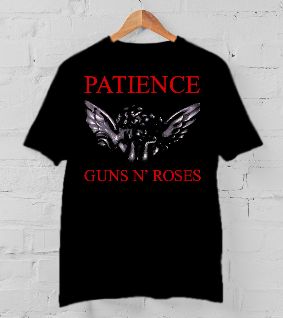 Patience Guns N' Roses Angel Wings T-Shirt