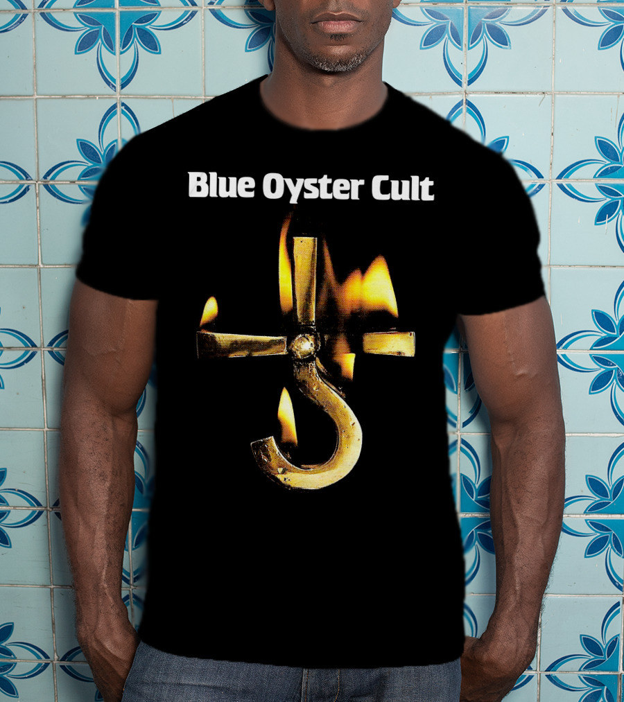 Blue Oyster Cult Career Of Evil Flaming Hook T-Shirt