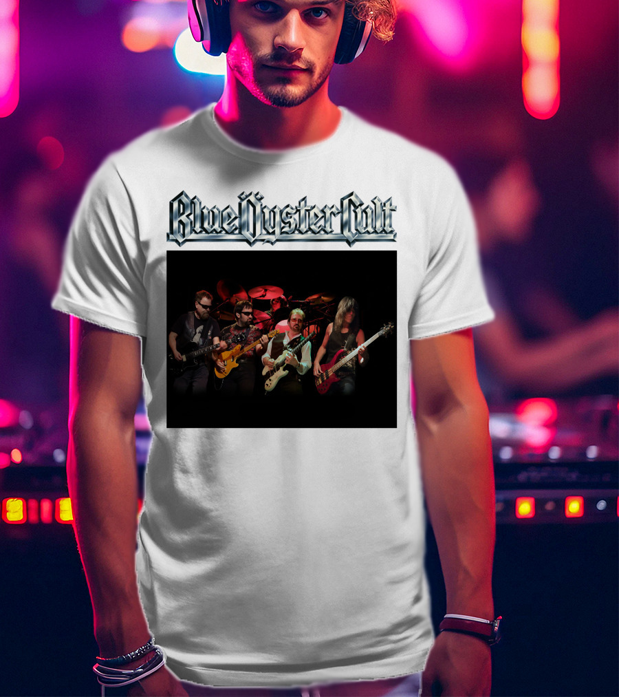 Blue Oyster Cult Live Performance Band Image T-Shirt