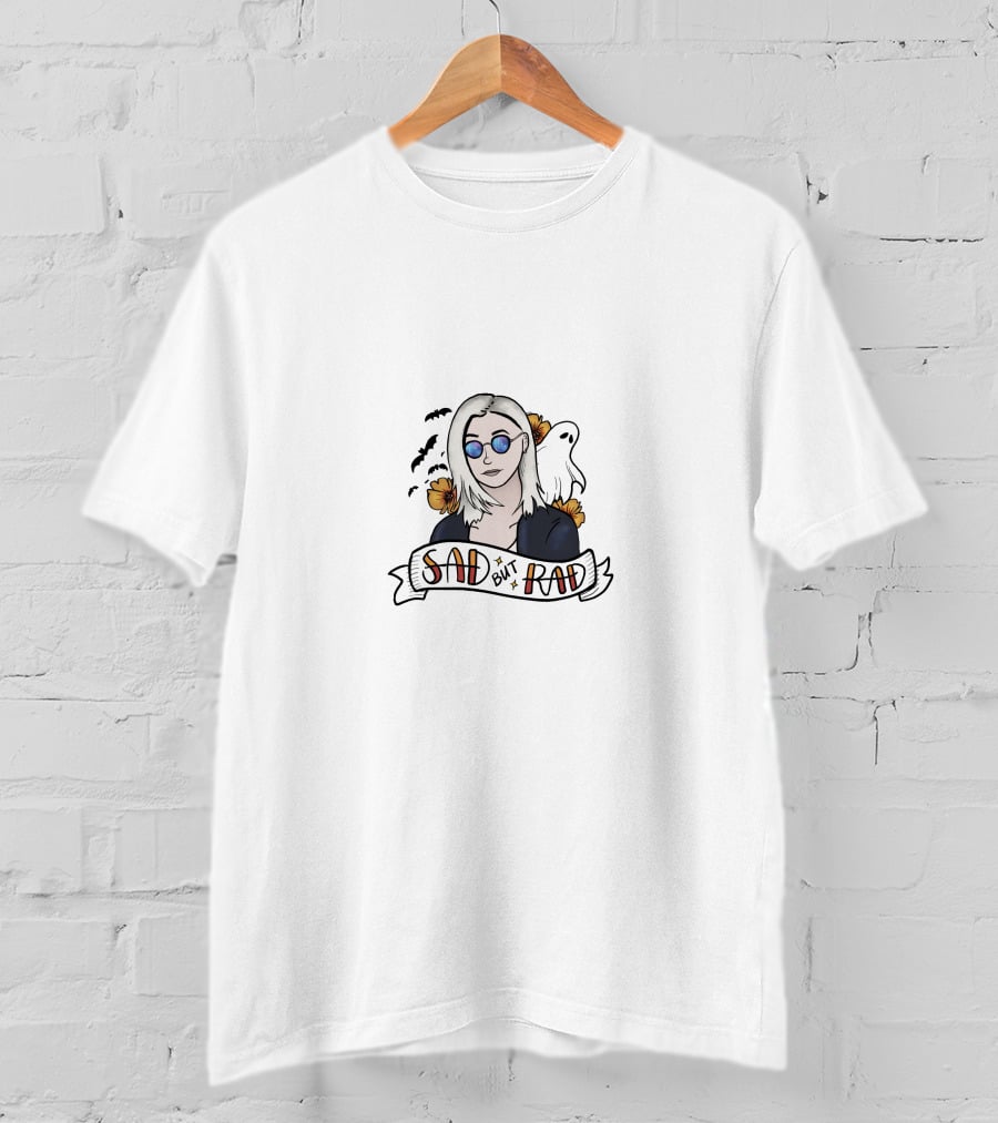 Phoebe Bridgers Sad But Rad Ghost And Bat Iconic T-Shirt