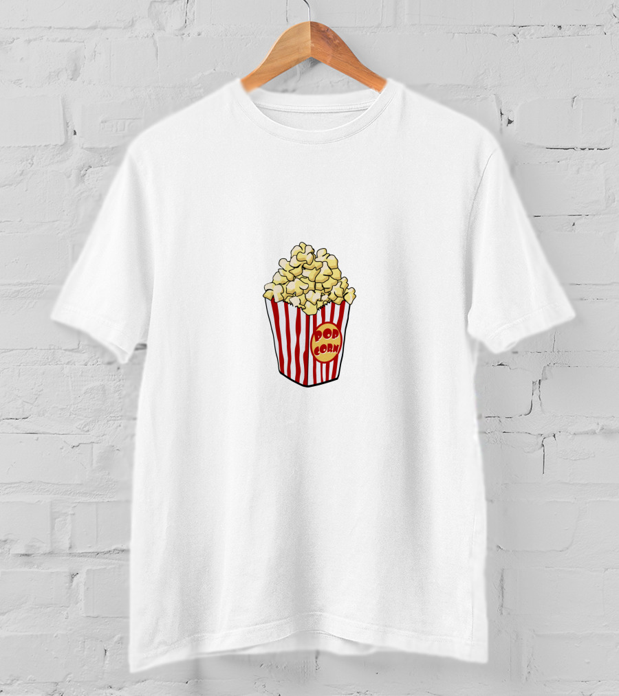 Popcorn Corn Pop Stripe Box T-Shirt