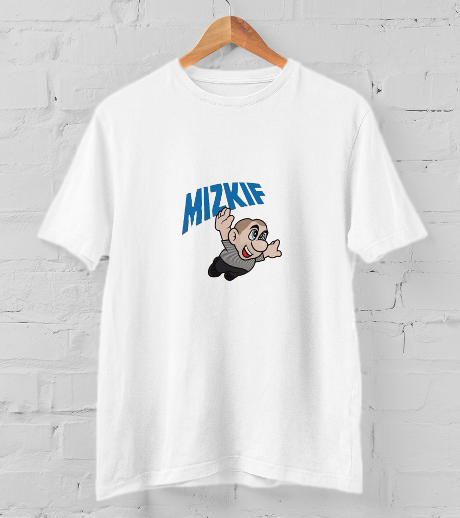 Mizkif Cartoon Character Flying Action Hero Pose T-Shirt