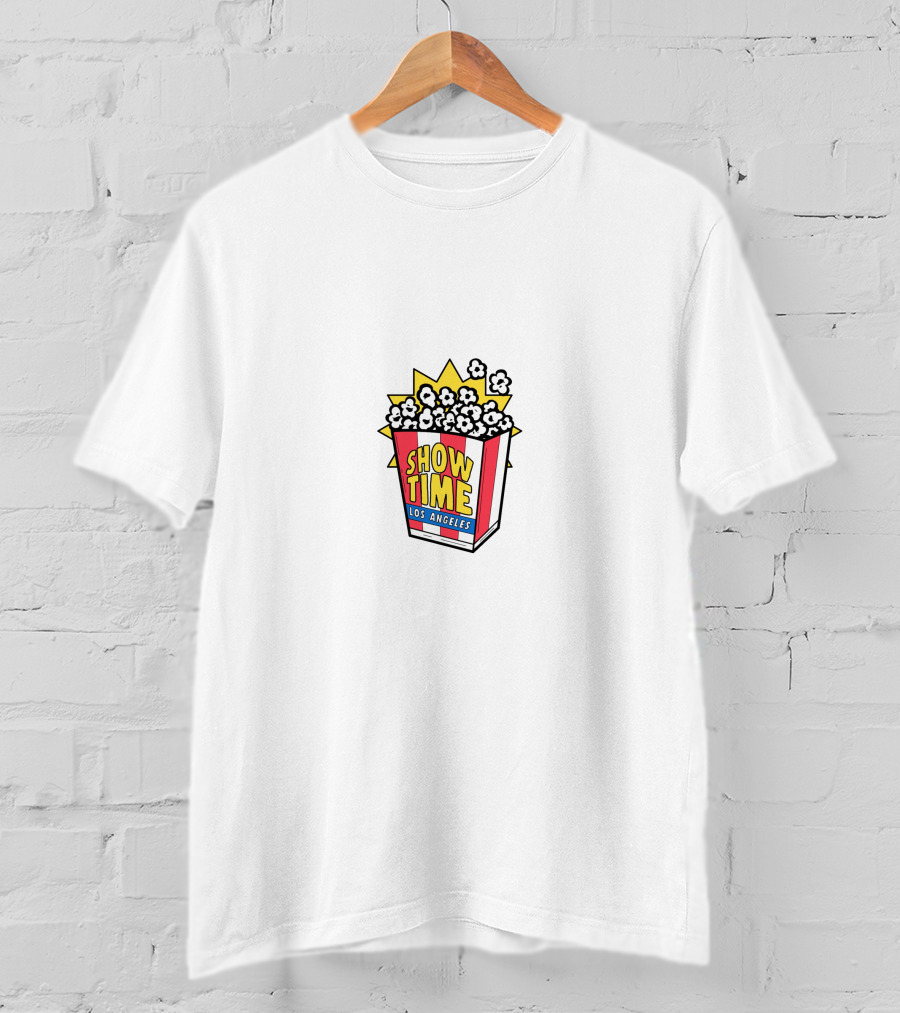 SHOW TIME LOS ANGELES Bawskee Popcorn T-Shirt