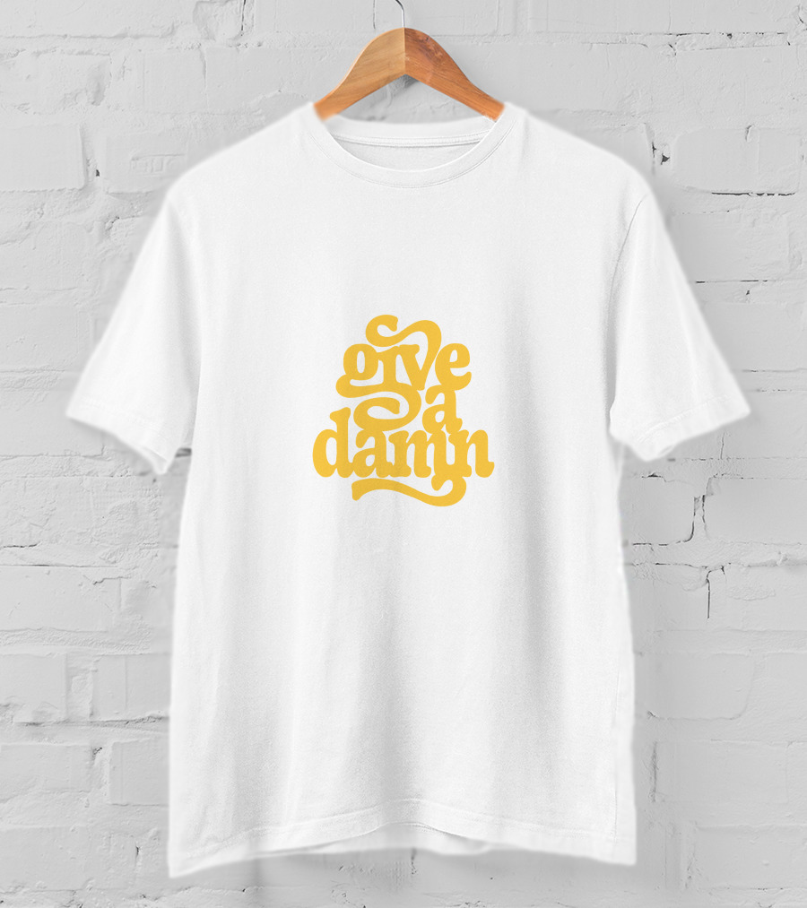Give A Damn Yellow T-Shirt