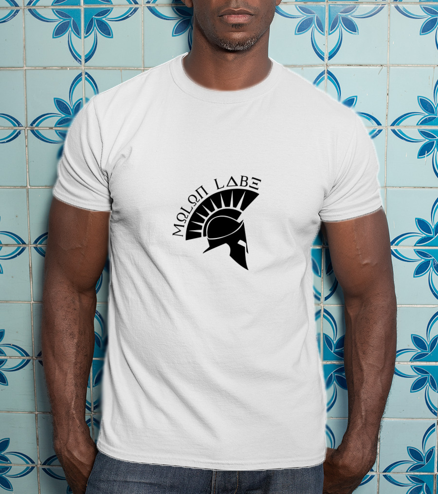 Molon Labe Spartan Helmet Greek Warrior T-Shirt