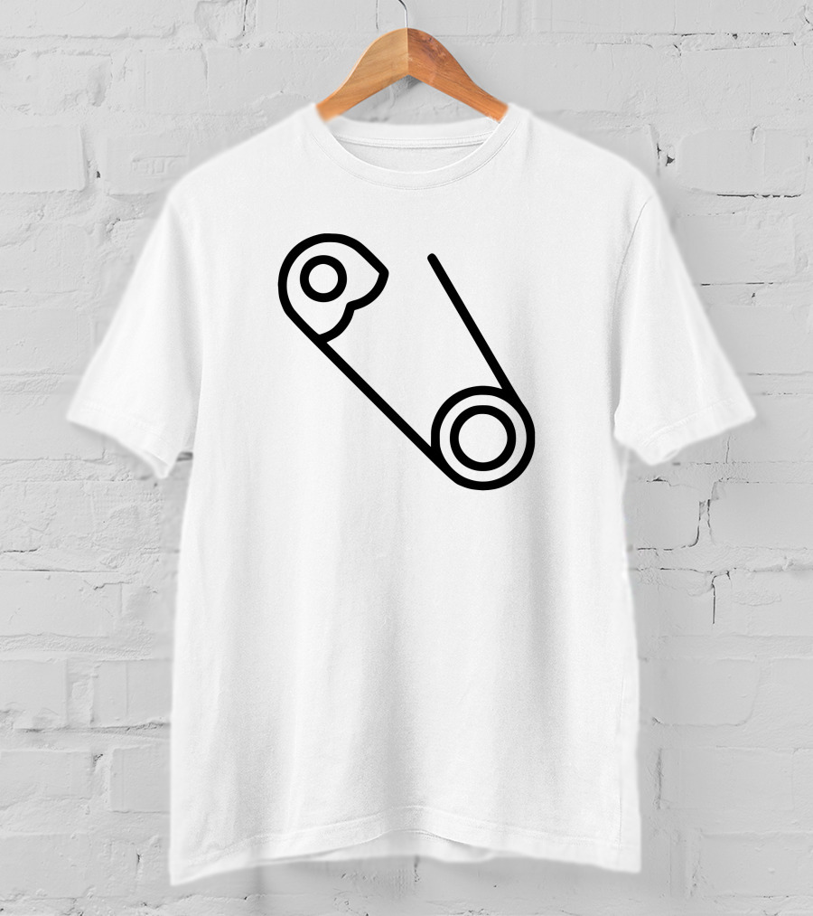 Safety Pin Minimalist Icon T-Shirt
