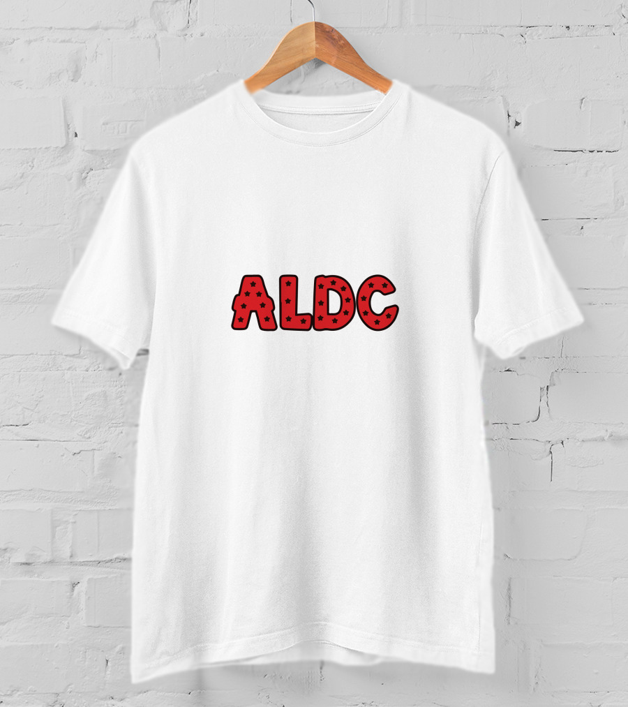 ALDC Red Lettering With Stars T-Shirt