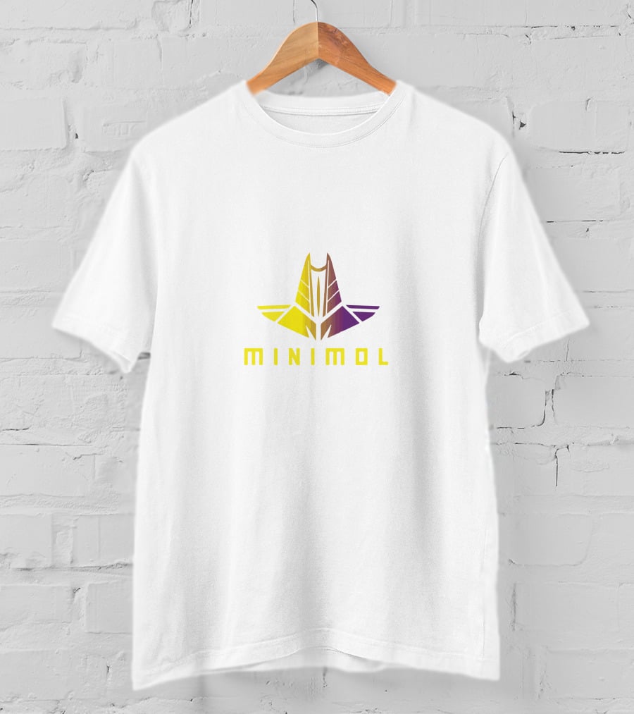 Minimum Transformer Robot Head Yellow Purple T-Shirt