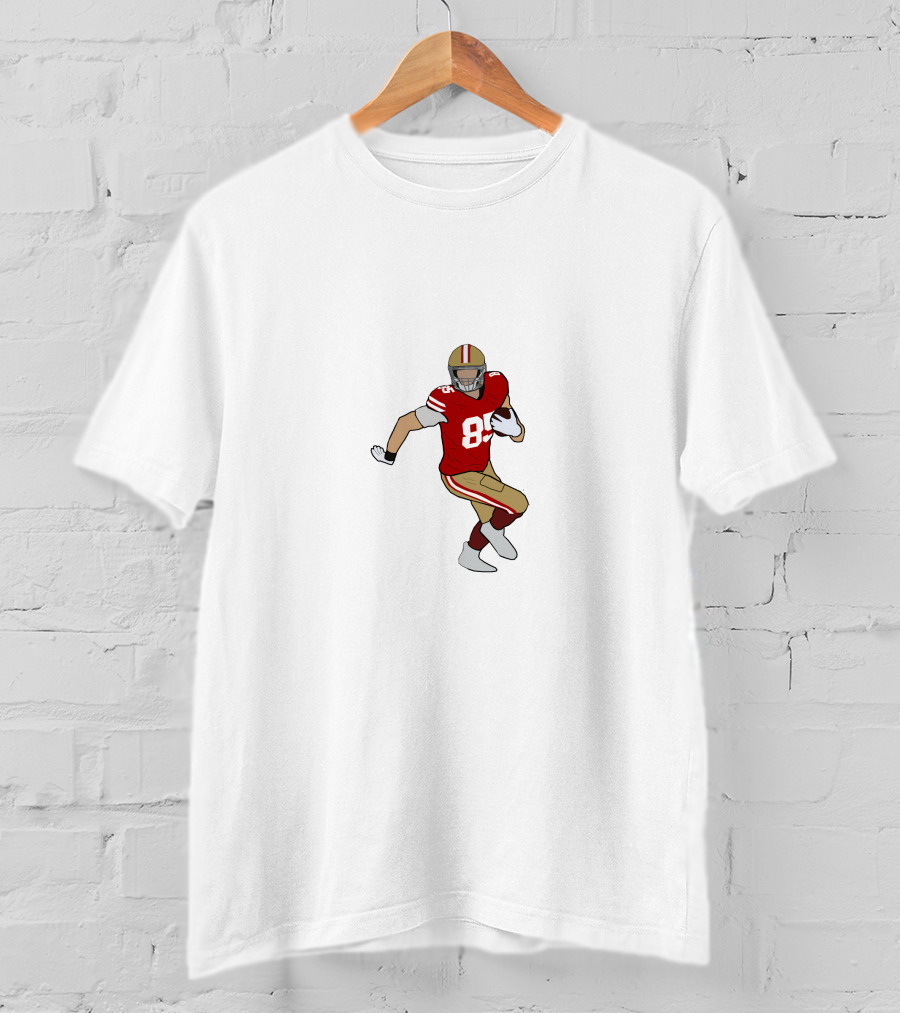 Garoppolo Kittle 85 Football Player Red And Gold Uniform T-Shirt