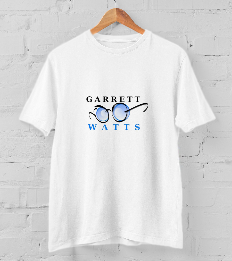 GARRETT WATTS Blue Glasses T-Shirt
